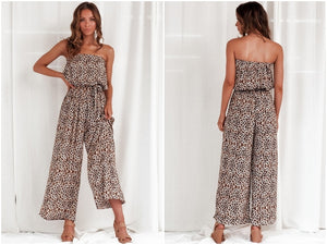 Off Shoulder All In One Long Pant Jumpsuit