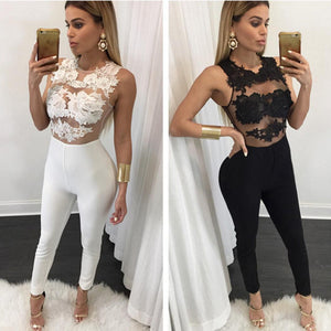 Lace Top Jumpsuit