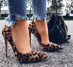 Leopard Print High Heel Pumps