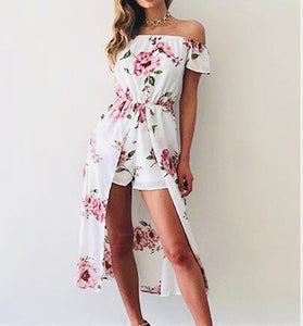 Off shoulder Shorts Playsuit