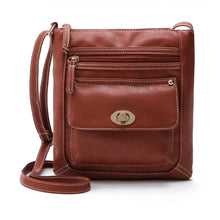 Leather Look Satchel Cross Body Shoulder Messenger Bag